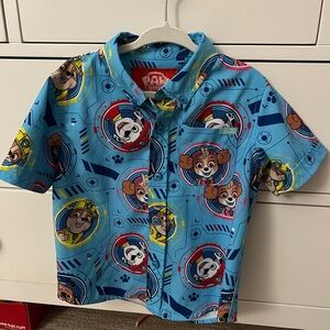 RSVLTS Paw Patrol Preschooler KunuFlex Button Up Shirt Size 2T